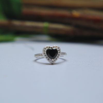 Midnight Heart Ring